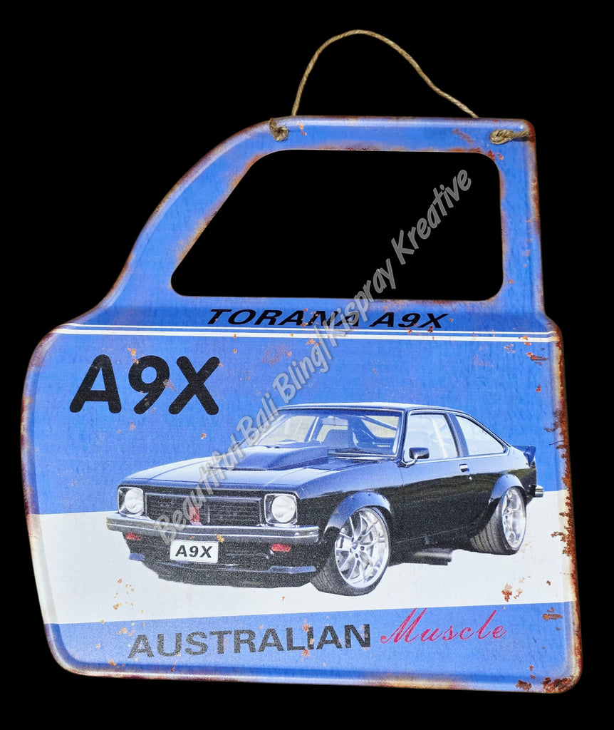 Retro decorative plate embossed DOOR SHAPE TORANA A9X approx 31cm x38 cm #0508