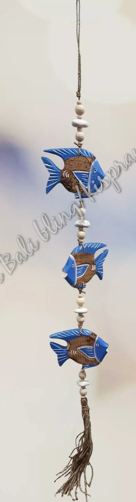 Wood dangler, fish approx 10cm x 110 cm #0095