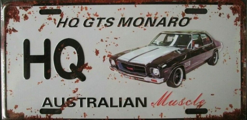 Car decorative plate, GTO HQ MONARO approx 30cm x 15cm #0311