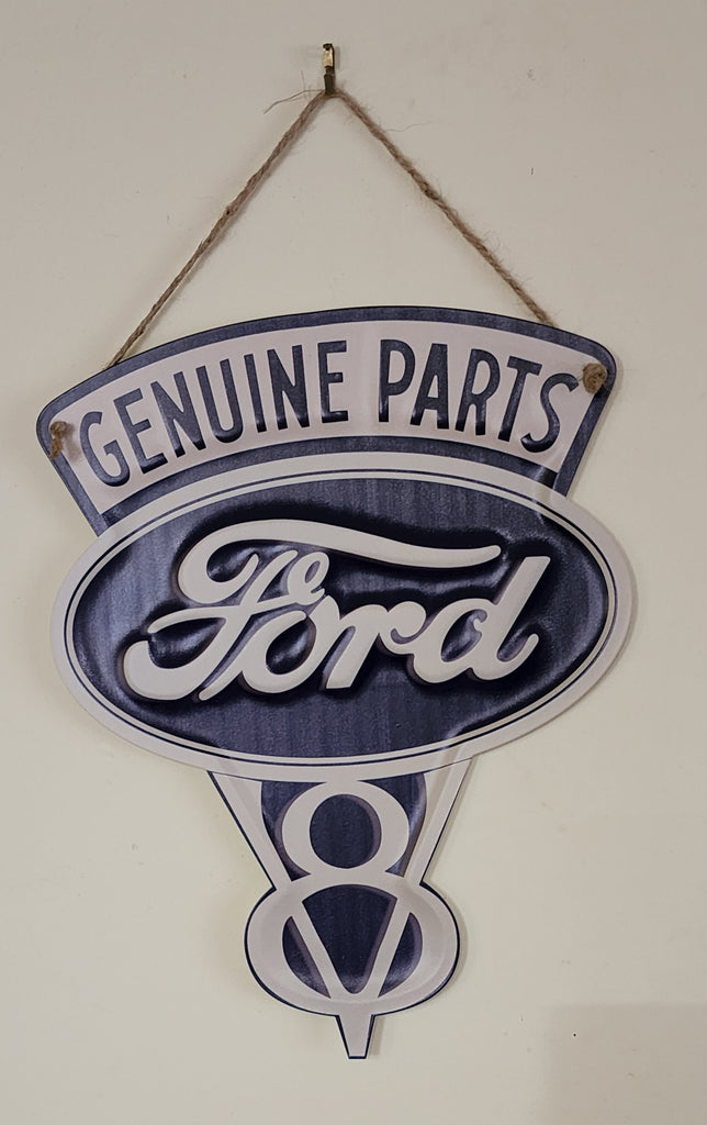 Retro decorative plate FORD embossed approx 28 x 35 cm