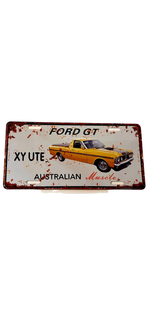 Car decorative plate, FORD GT XY UTE approx 30cm x 15cm #0321