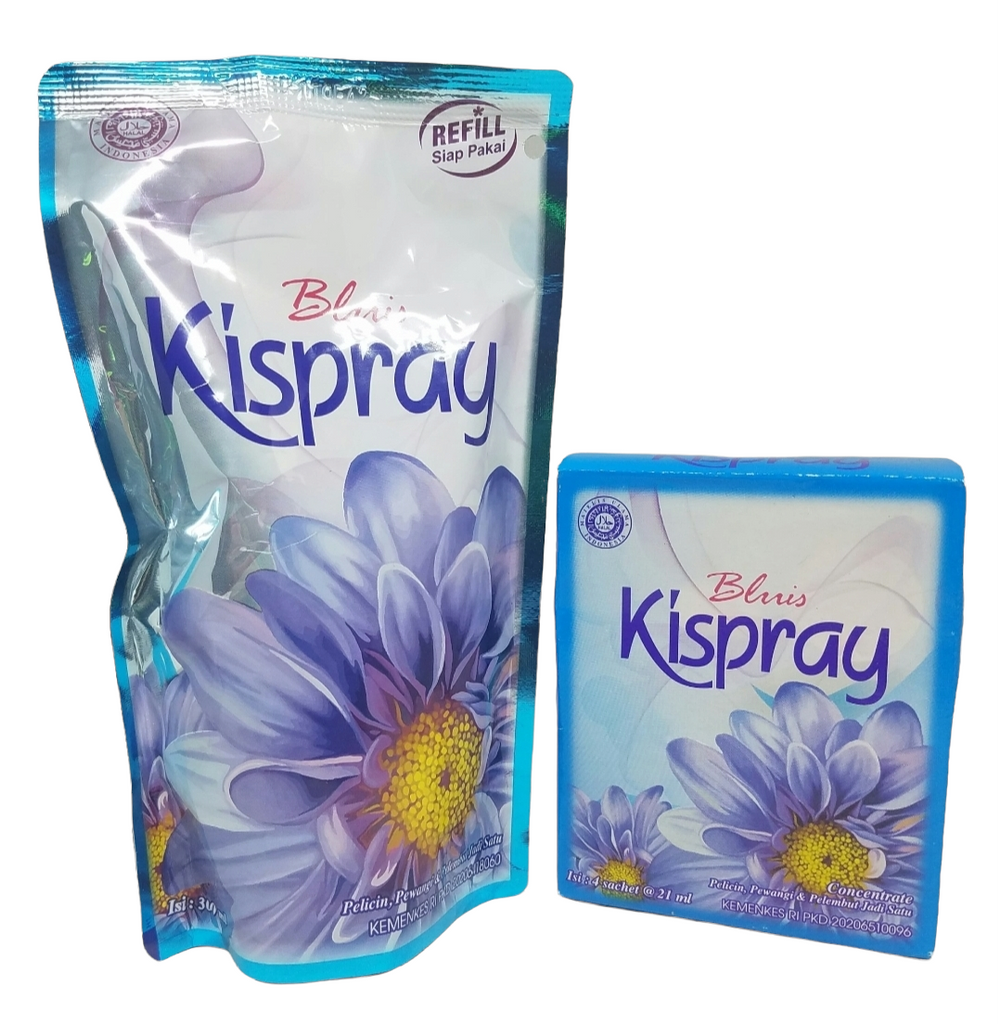 BULK BUY Kispray Blue set! 1 x 280ml premixed sachet, and 1 x box 4 sachet. ALL BLUE buy 10 sets receive 11 sets