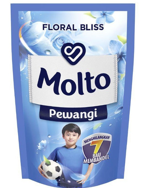 Molto Pewangi BLUE FLORAL BLISS softeners 280ml (#19)