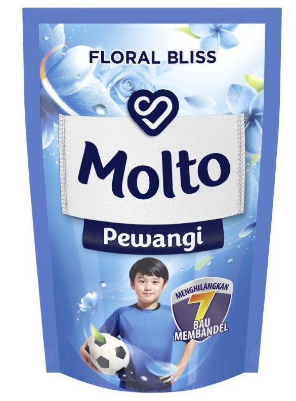 Molto Pewangi NEW RANGE BLUE FLORAL BLISS softeners 765ml (#3)