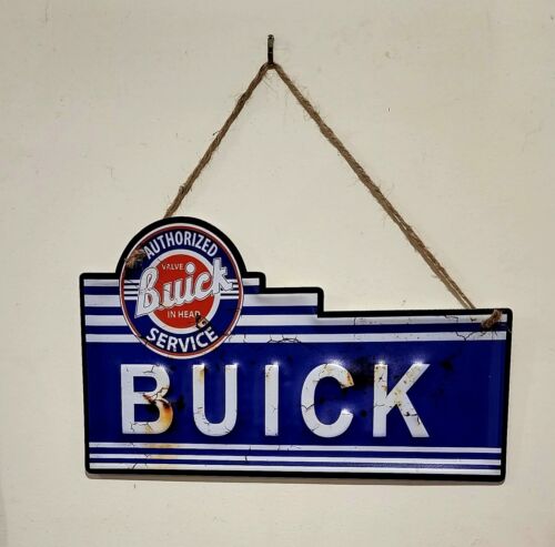 Retro decorative plate, BUICK embossed approx 35 x 21 cm
