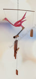 Bamboo flamingo windchimes  100cm full length