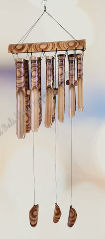 Bamboo horizontal top windchimes 28cm wide x 90cm full length