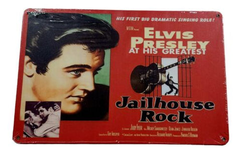 Decorative Elvis Jailhouse Rock  Retro plate,  approx 30cm x 20cm #0458