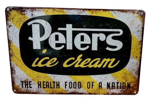 Decorative Peters Ice Cream Retro plate,  approx 30cm x 20cm #0438