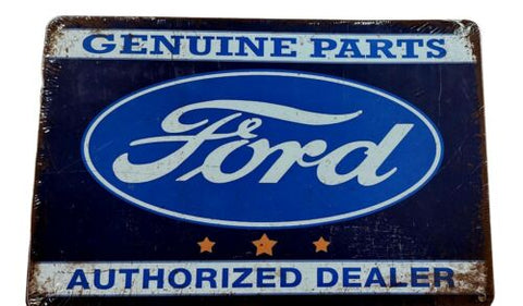 Decorative Ford Authorised Dealer Retro plate,  approx 30cm x 20cm