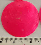 Capiz Shells 4 craft, 5cm, 2 predrilled holes, HOT PINK