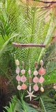 Seashell wind chime twine wood Starfish 26cm wide  x 74cm  COMPLETE length approx (#22)