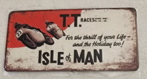 Magnet ISLE OF MAN 12 x 6 cm approx