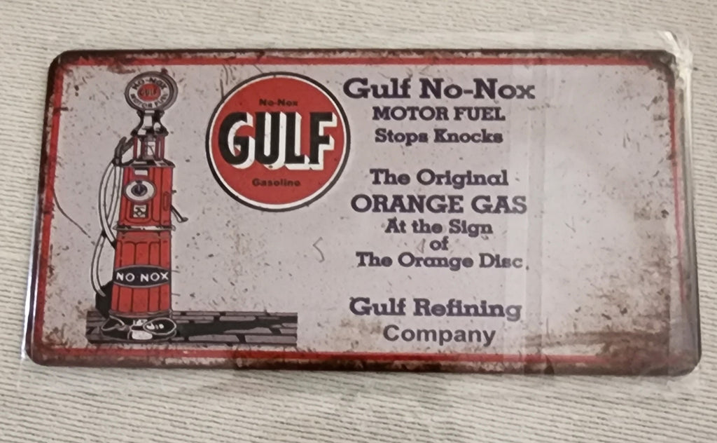 Magnet GULF OIL 12 x 6 cm approx #2169