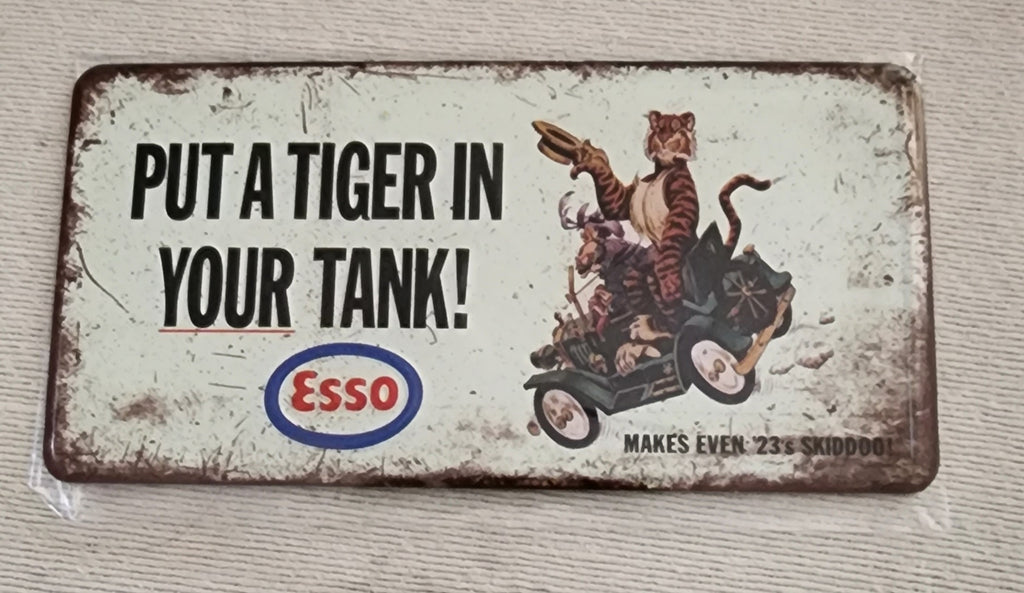 Magnet ESSO TIGER IN YOUR TANK 12 x 6 cm approx #2138