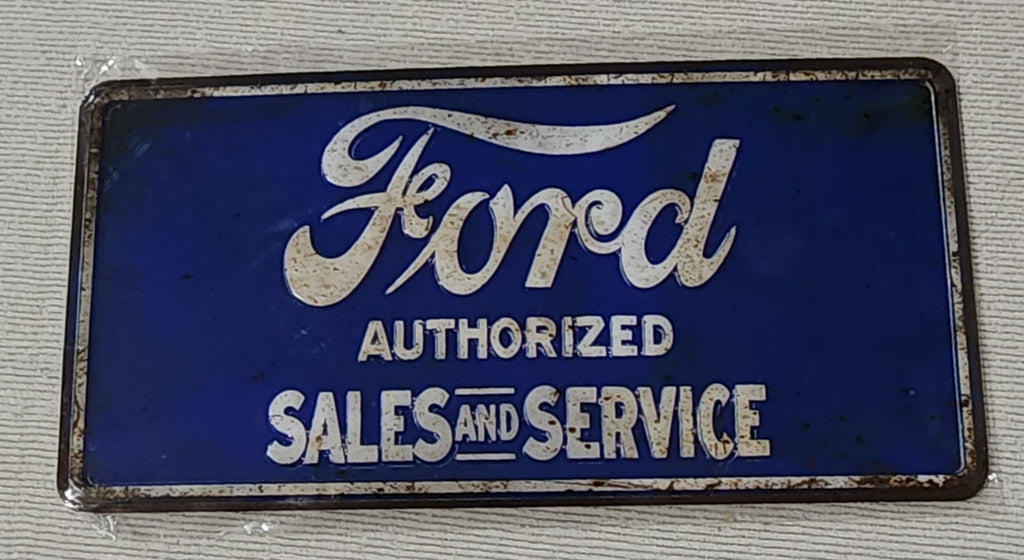 Decorative plate, FORD SALES & SERVICE Retro approx 30cm x 20 cm