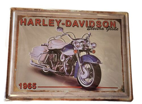 Decorative plate, HARLEY DAVIDSON ELECTRA Retro approx 30cm x 40 cm #0564