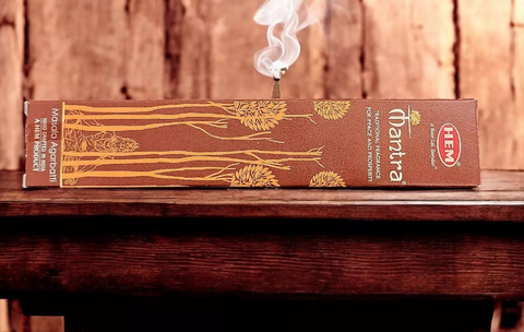 HEM Brand Incense Sticks MANTRA  Rectangle 15g