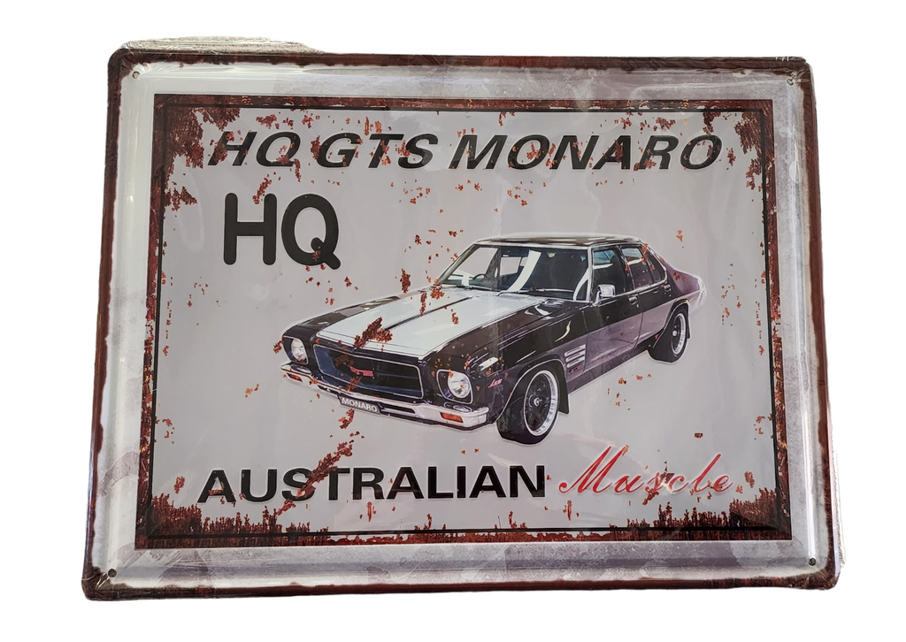 Decorative plate, MONARO HQ GTS Retro approx 30cm x 40 cm #0553