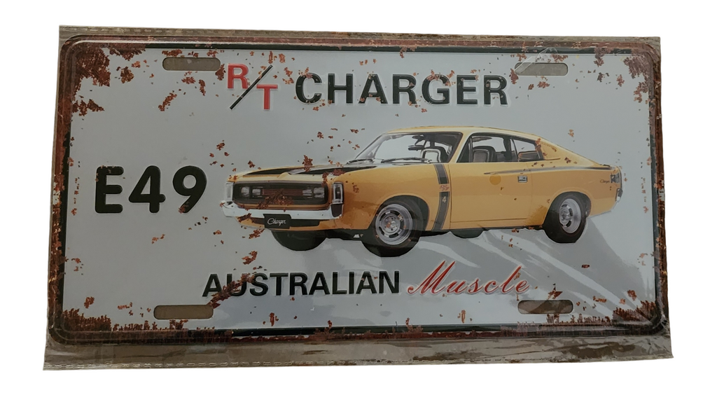 Decorative plate, CHARGER E49 Retro approx 30cm x 15cm #0316