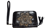 Leather purse range approx 17.5 cm x 11.5 cm