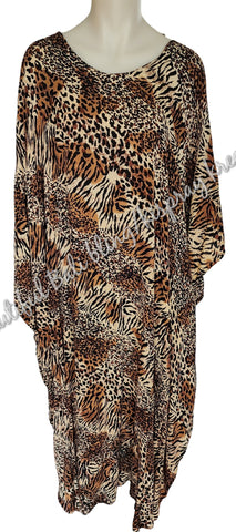 Kaftan, FULL LENGTH 4XL Suit to size 24, animal print (#16)
