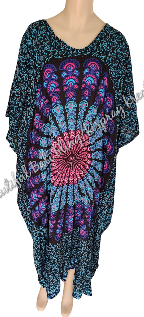 Kaftan, FULL LENGTH 3XL Suit to size 20, mandala (#14)