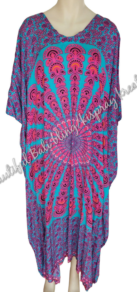 Kaftan, FULL LENGTH 4XL Suit to size 24, mandala (#15)