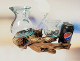 glass melt bowls jug & glass twin