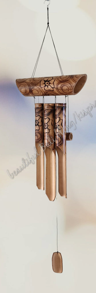 Bamboo triple windchimes  110cm full length