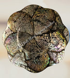 Shell bowl, black, scalloped 16cm x 16cm approx