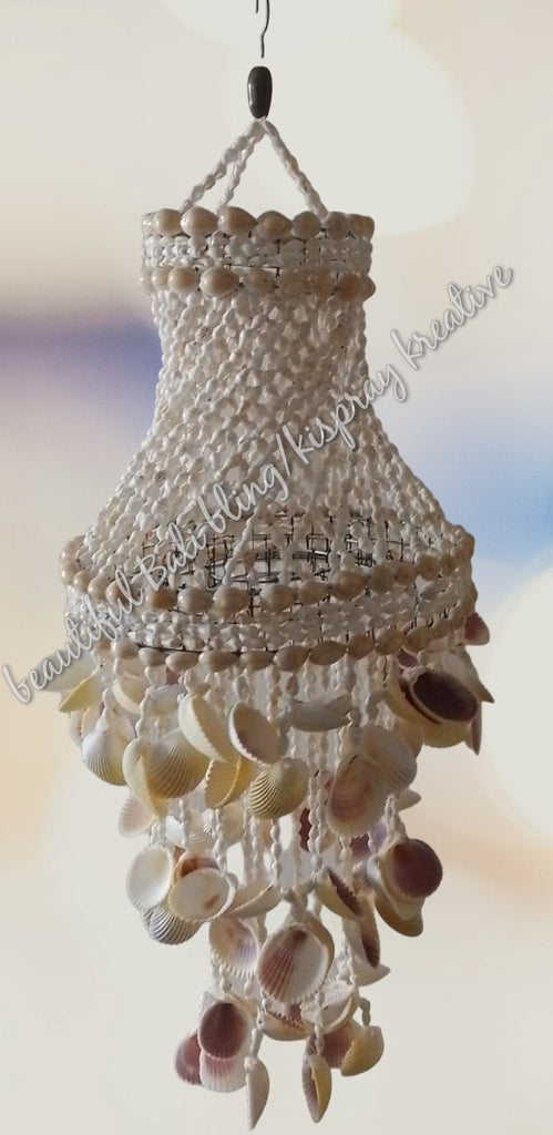 Shell wind chime seashell 25cm wide  x 64cm  COMPLETE length approx #0133