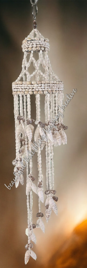 Shell wind chime seashell 15 cm wide  x 80 cm  COMPLETE length approx #0121