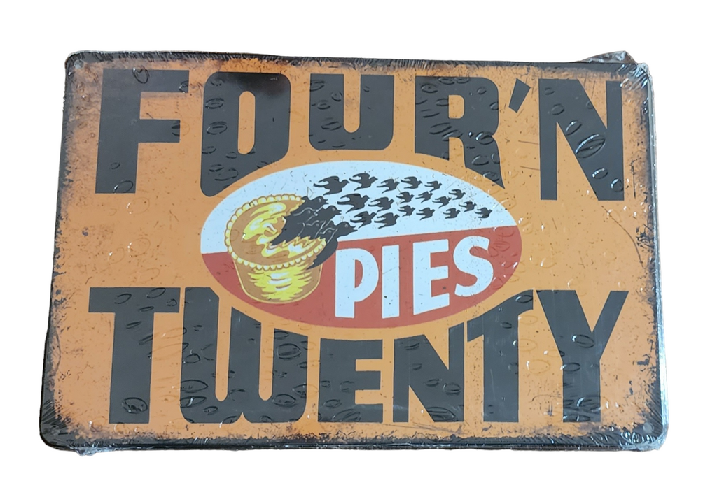 Decorative Four N Twenty meat pies Retro plate,  approx 30cm x 20cm #0494