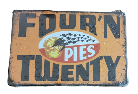 Decorative Four N Twenty meat pies Retro plate,  approx 30cm x 20cm