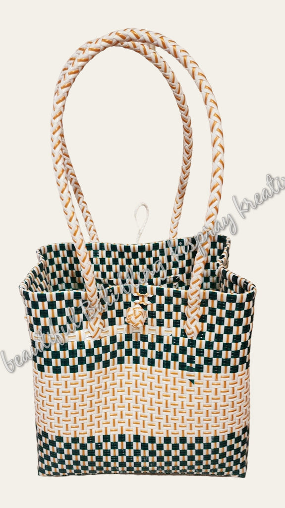 Jali Bag M Approximate size base 27 x14cm  height 27cm 📌be aware this is actually green #2002