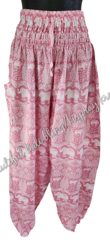 Harem  pants  Full length PASTEL PINK & WHITE ELEPHANT M Suit to size 12. clothing