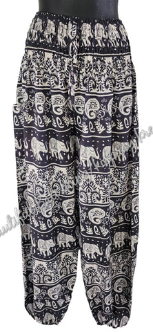 Harem  pants  Full length GREY & WHITE ELEPHANT M Suit to size 12. clothing