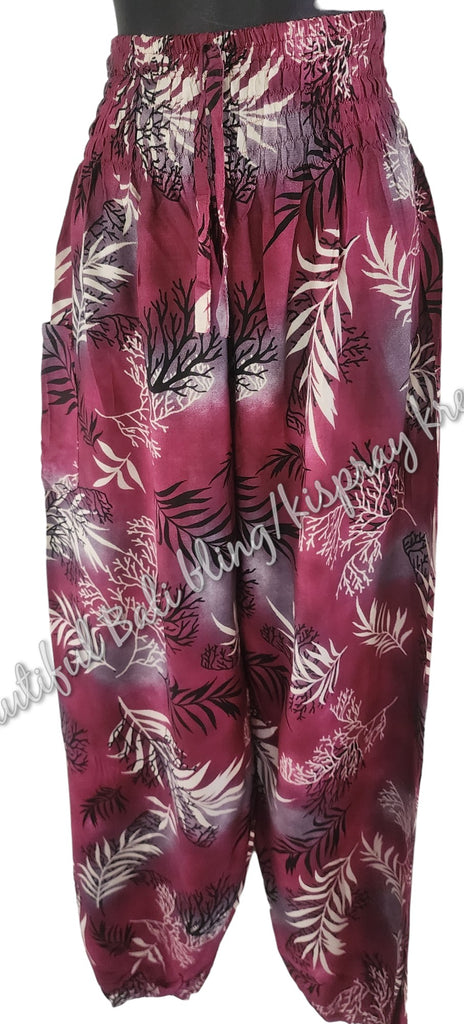 Harem  pants  Full length FOLIAGE  Suit to size 8-12. clothing #14