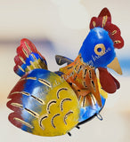 Mosquito coil holder chook/chicken blue/red