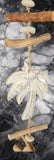 Beachy Hamptons Driftwood Wood Palm tree  dangler, approx 10cm x 93cm #0075