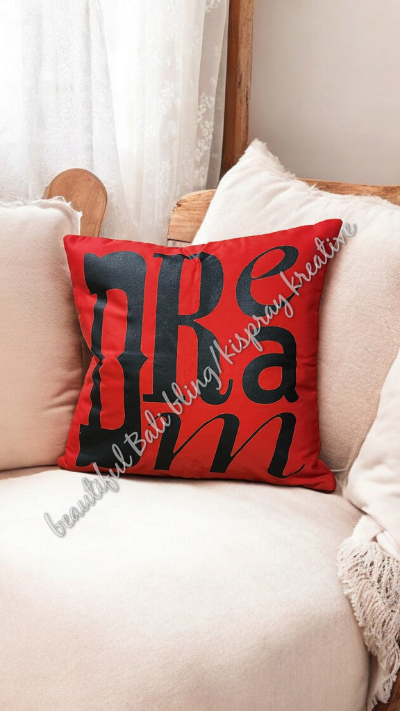 Cushion cover, red dream approx 40 cm x 40 cm #2032