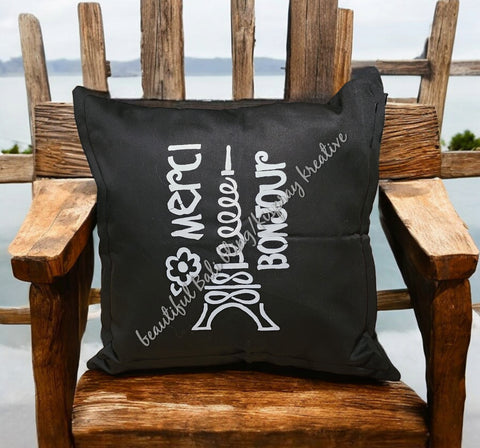 Cushion cover, france approx 40 cm x 40 cm #2042