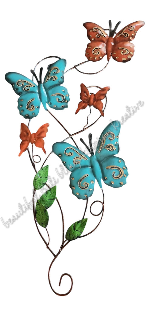 Wall art Butterflies approx 47cm x 24cm