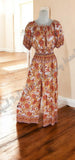 Peasant/Boho  2 piece outfit, long pants, with side slits approx 23cm long pants bottoms to suit to size 14 #5