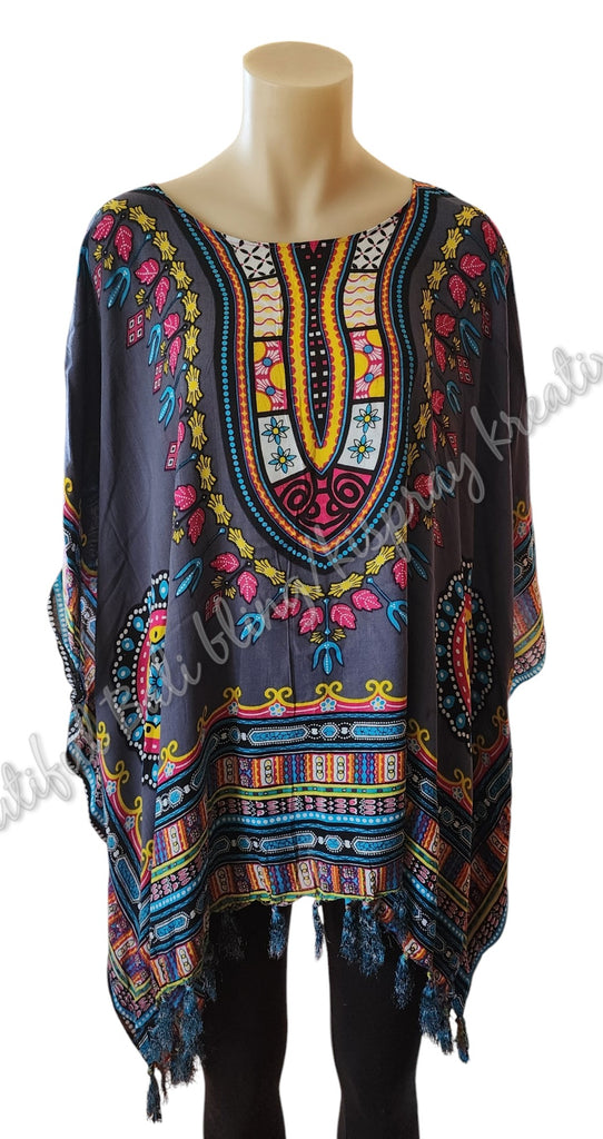 Kaftan, generous mulitcoloured 4XL Suit to size 24 #18