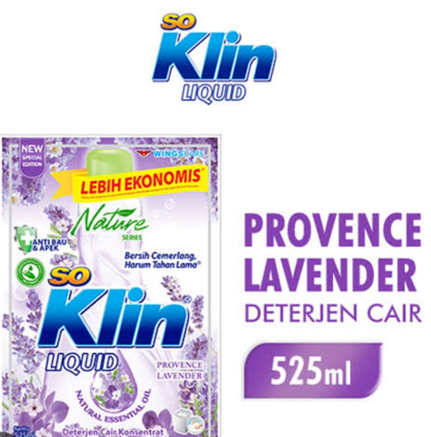 So Klin PROVENCE LAVENDER with essential oils LIQUID Detergent 525 g (#38)