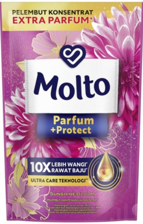 BULK BUY molto parfum & protect softener 12 x 9 ml sachets buy 10 receive 11 (#35,e)