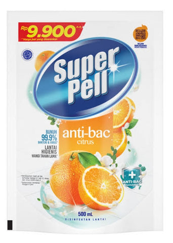 SUPER PELL floor cleaner Anti back Citrus NEW 500ml (#55)