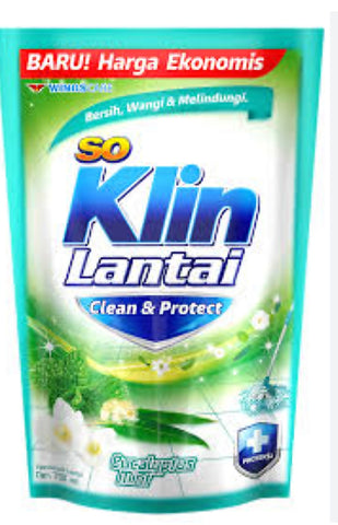 So klin floor cleaner LANTAI EUCALYPTUS & MINT 770ml (#54)